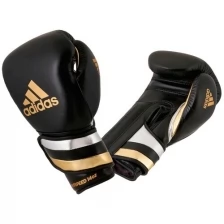 Перчатки боксерские AdiSpeed черно-золото-серебристые (вес 14 унций)
